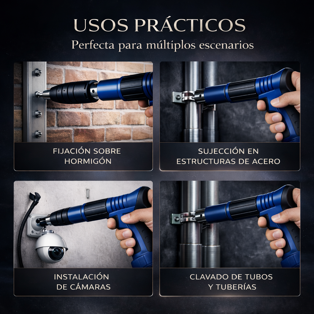 🔧Impact Clave™ Pistola de Clavos Profesional + Kit Maletín Completo